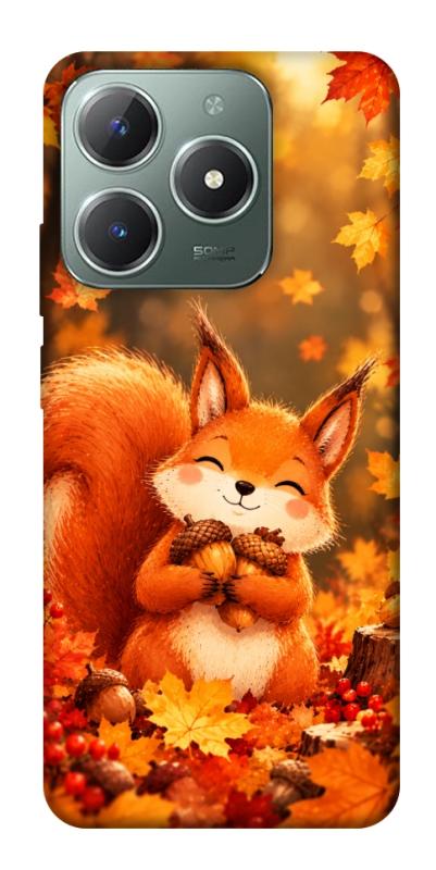 Чехол itsPrint Осіннє білченя для Realme C61 4G, животные, купить оптом с доставкой