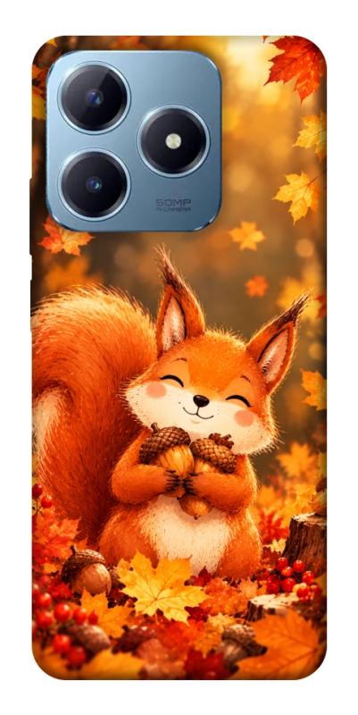 Чехол itsPrint Осіннє білченя для Realme C63 4G, животные, купить оптом с доставкой