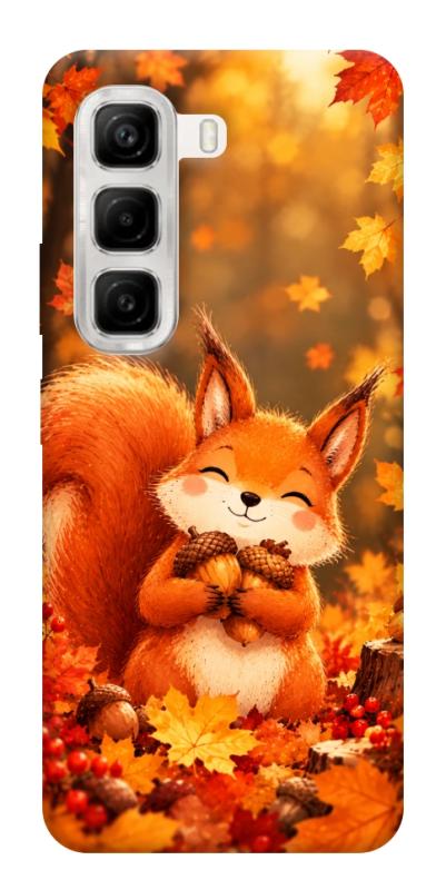 Чехол itsPrint Осіннє білченя для Infinix Hot 50 4G, животные, купить оптом с доставкой