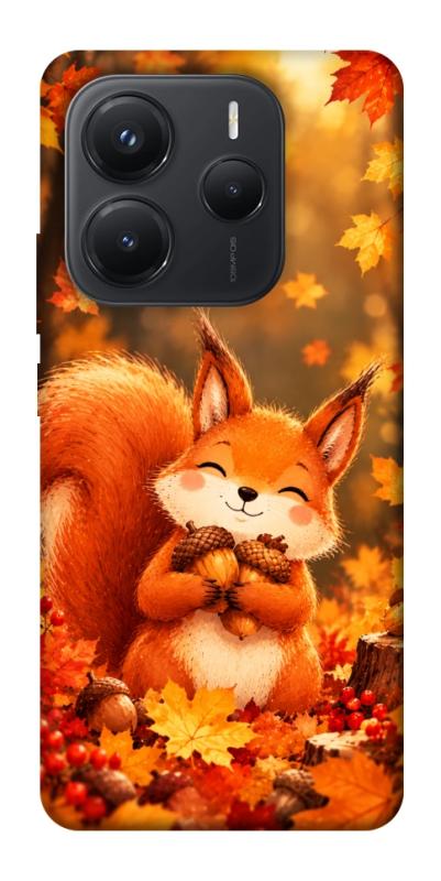 Чехол itsPrint Осіннє білченя для Xiaomi Redmi Note 14 5G, животные, купить оптом с доставкой
