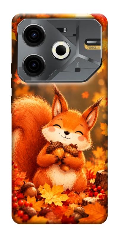 Чехол itsPrint Осіннє білченя для TECNO Pova 6 Neo (LI6), животные, купить оптом с доставкой