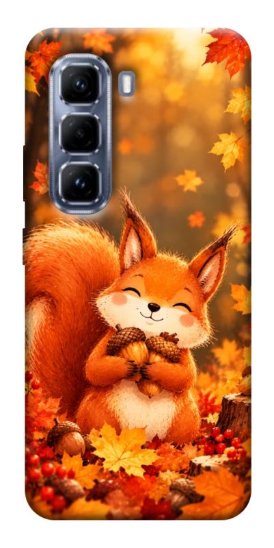 Чехол itsPrint Осіннє білченя для Infinix Hot 50 Pro, животные, купить оптом с доставкой