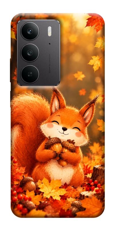 Чехол itsPrint Осіннє білченя для Realme C75, животные, купить оптом с доставкой