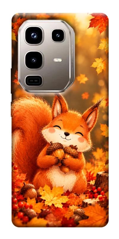 Чехол itsPrint Осіннє білченя для Infinix Note 50 Pro 4G, животные, купить оптом с доставкой