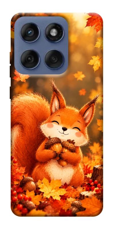 Чехол itsPrint Осіннє білченя для Motorola Edge 60 Fusion, животные, купить оптом с доставкой