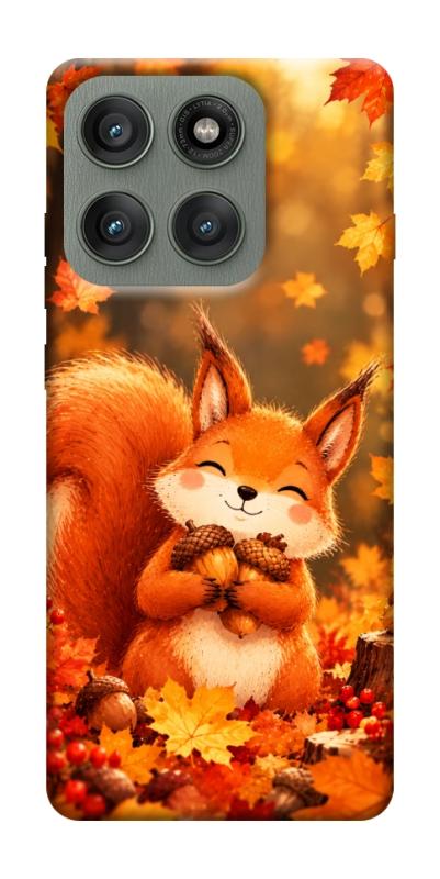 Чехол itsPrint Осіннє білченя для Motorola Edge 60 Pro, животные, купить оптом с доставкой