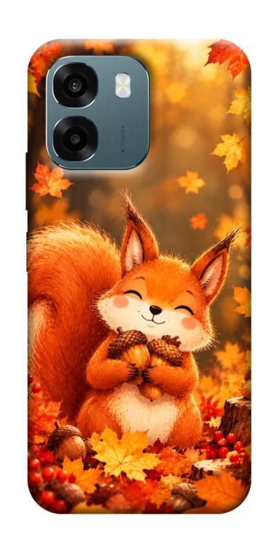 Чехол itsPrint Осіннє білченя для Oppo A6, животные, купить оптом с доставкой