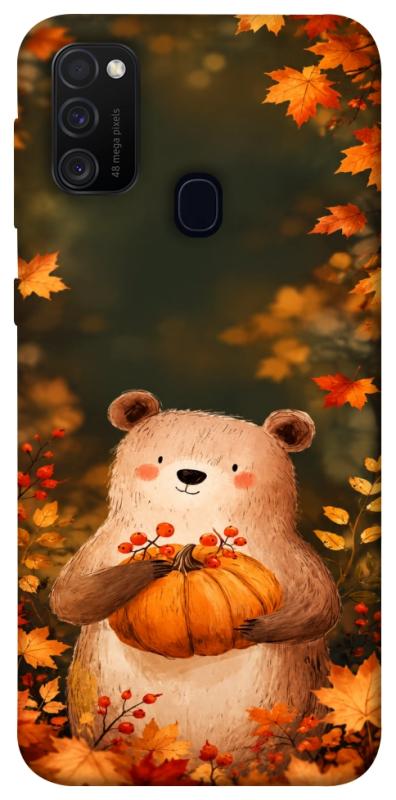 Чехол itsPrint Осінній ведмежа для Samsung Galaxy M30s / M21, животные, купить оптом с доставкой