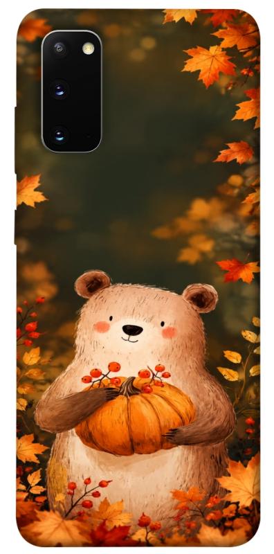 Чехол itsPrint Осінній ведмежа для Samsung Galaxy S20, животные, купить оптом с доставкой