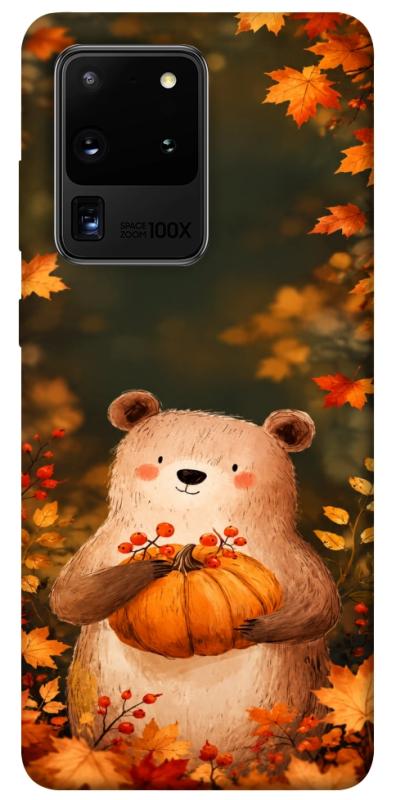 Чехол itsPrint Осінній ведмежа для Samsung Galaxy S20 Ultra, животные, купить оптом с доставкой