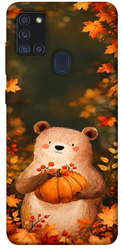 Чехол itsPrint Осінній ведмежа для Samsung Galaxy A21s, животные, купить оптом с доставкой