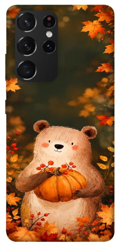 Чехол itsPrint Осінній ведмежа для Samsung Galaxy S21 Ultra, животные, купить оптом с доставкой