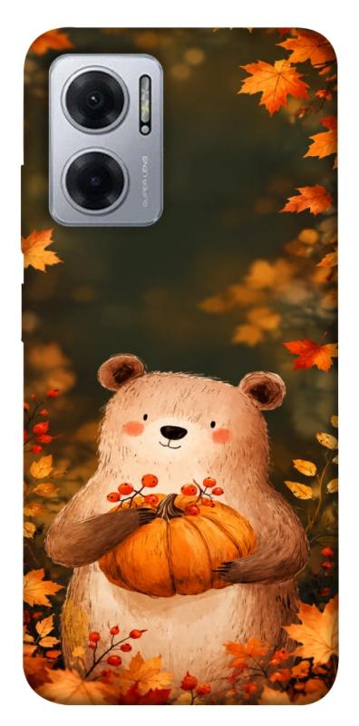Чехол itsPrint Осінній ведмежа для Xiaomi Redmi Note 11E, животные, купить оптом с доставкой