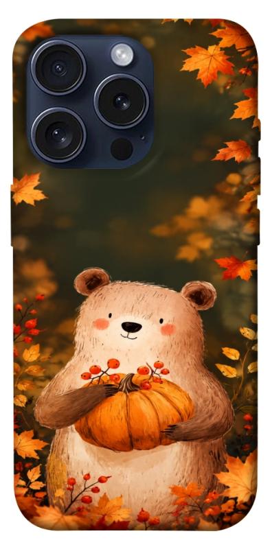 Чехол itsPrint Осінній ведмежа для Apple iPhone 15 Pro (6.1"), животные, купить оптом с доставкой