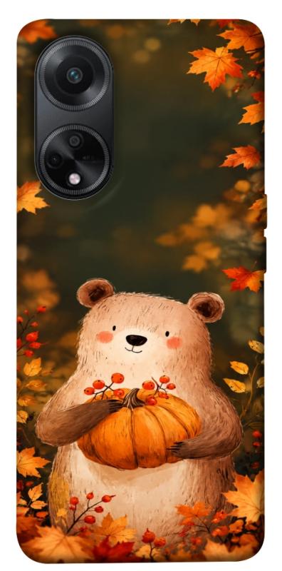 Чехол itsPrint Осінній ведмежа для Oppo A58 4G, животные, купить оптом с доставкой