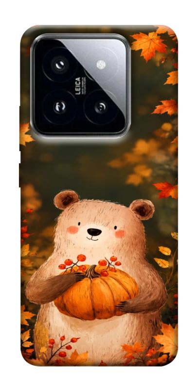 Чехол itsPrint Осінній ведмежа для Xiaomi 14 Pro, животные, купить оптом с доставкой