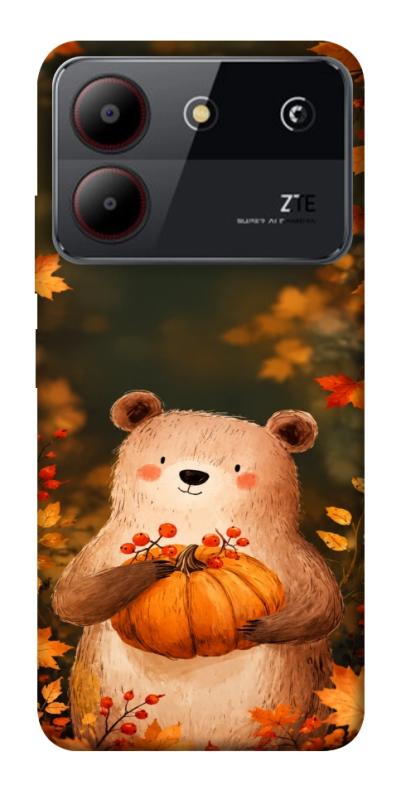 Чехол itsPrint Осінній ведмежа для ZTE Blade A54 4G, животные, купить оптом с доставкой