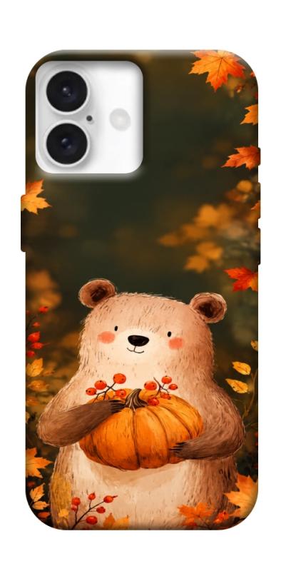 Чехол itsPrint Осінній ведмежа для Apple iPhone 16 Plus (6.7"), животные, купить оптом с доставкой