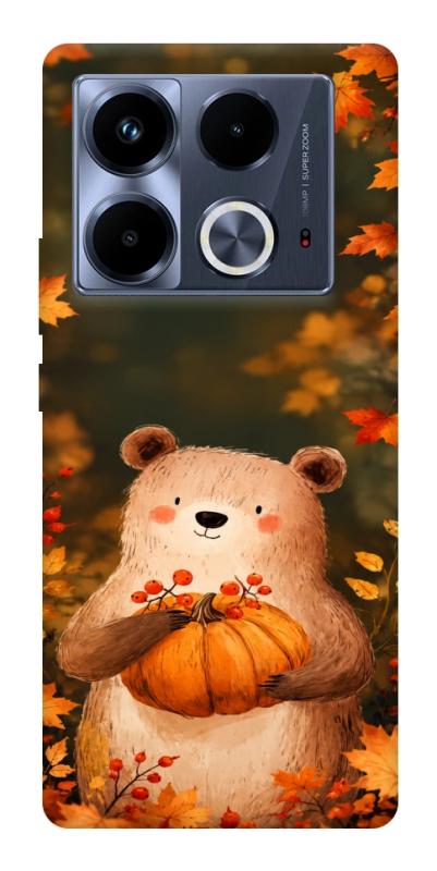 Чехол itsPrint Осінній ведмежа для Infinix Note 40 4G, животные, купить оптом с доставкой