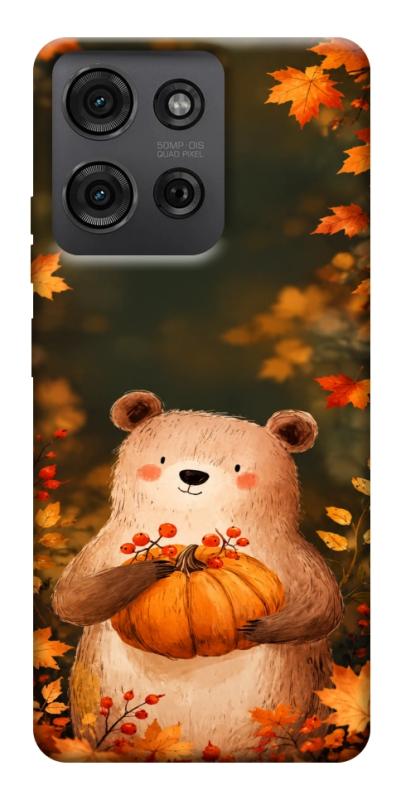 Чехол itsPrint Осінній ведмежа для Motorola Moto G75 5G, животные, купить оптом с доставкой