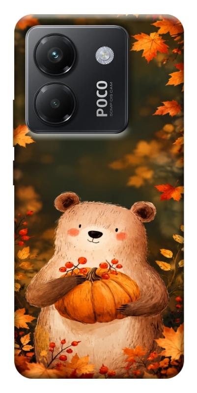 Чехол itsPrint Осінній ведмежа для Xiaomi Poco M7 Pro 5G, животные, купить оптом с доставкой