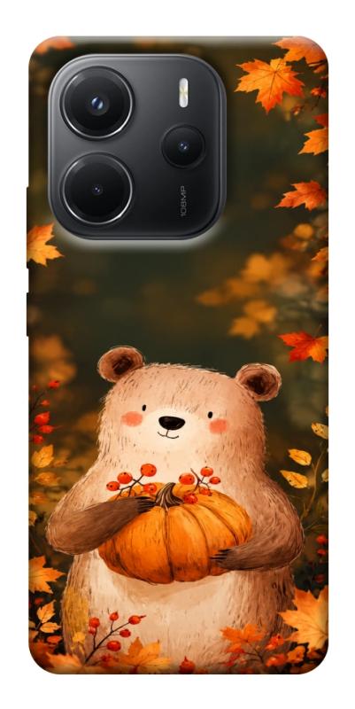 Чехол itsPrint Осінній ведмежа для Xiaomi Redmi Note 14 4G (Int. version), животные, купить оптом с доставкой
