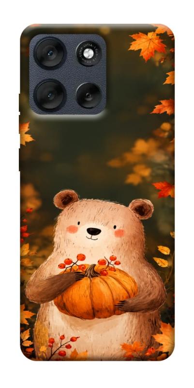 Чехол itsPrint Осінній ведмежа для Motorola Moto G56 5G, животные, купить оптом с доставкой