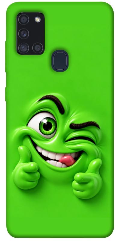 Чехол itsPrint Зелений-приколіст для Samsung Galaxy A21s, детские, купить оптом с доставкой