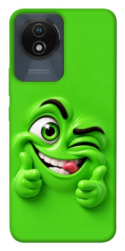 Чехол itsPrint Зелений-приколіст для Vivo Y02, детские, купить оптом с доставкой