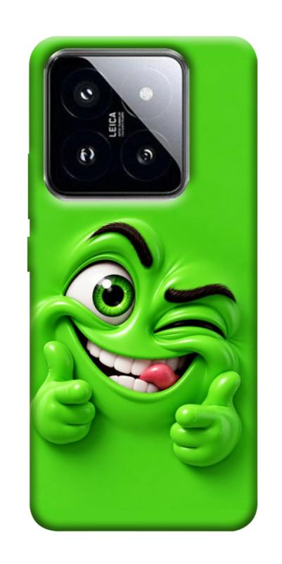 Чехол itsPrint Зелений-приколіст для Xiaomi 14 Pro, детские, купить оптом с доставкой