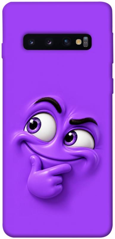 Чехол itsPrint Фіолетовий-хитрун для Samsung Galaxy S10, детские, купить оптом с доставкой