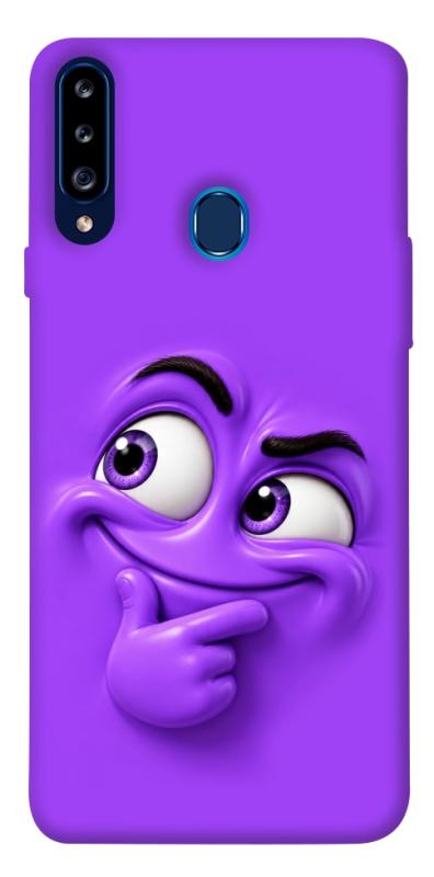 Чехол itsPrint Фіолетовий-хитрун для Samsung Galaxy A20s, детские, купить оптом с доставкой