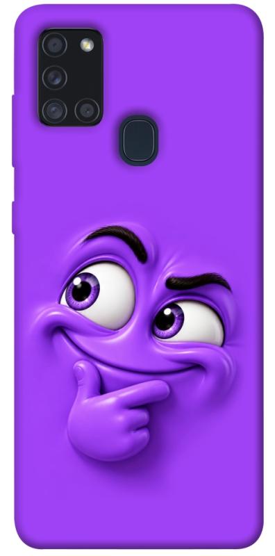 Чехол itsPrint Фіолетовий-хитрун для Samsung Galaxy A21s, детские, купить оптом с доставкой
