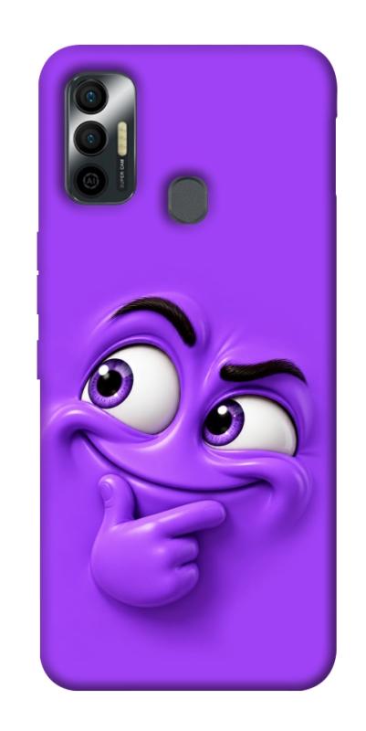 Чехол itsPrint Фіолетовий-хитрун для TECNO Spark 7, детские, купить оптом с доставкой