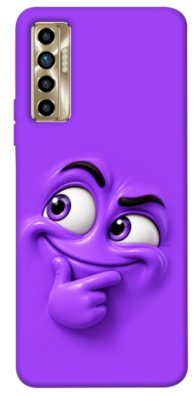 Чехол itsPrint Фіолетовий-хитрун для TECNO Camon 17P, детские, купить оптом с доставкой