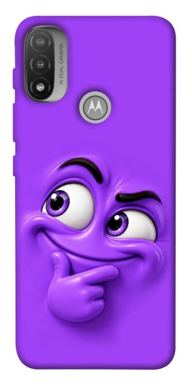 Чехол itsPrint Фіолетовий-хитрун для Motorola Moto E20, детские, купить оптом с доставкой