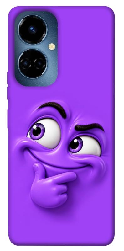 Чехол itsPrint Фіолетовий-хитрун для TECNO Camon 19 (CI6n) / 19 Pro (CI8n), детские, купить оптом с доставкой