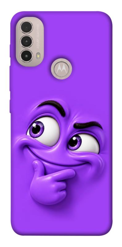 Чехол itsPrint Фіолетовий-хитрун для Motorola Moto E40, детские, купить оптом с доставкой