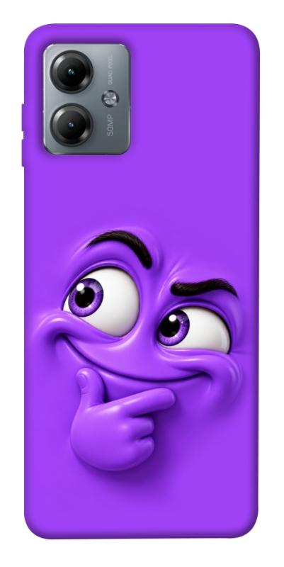 Чехол itsPrint Фіолетовий-хитрун для Motorola Moto G14, детские, купить оптом с доставкой