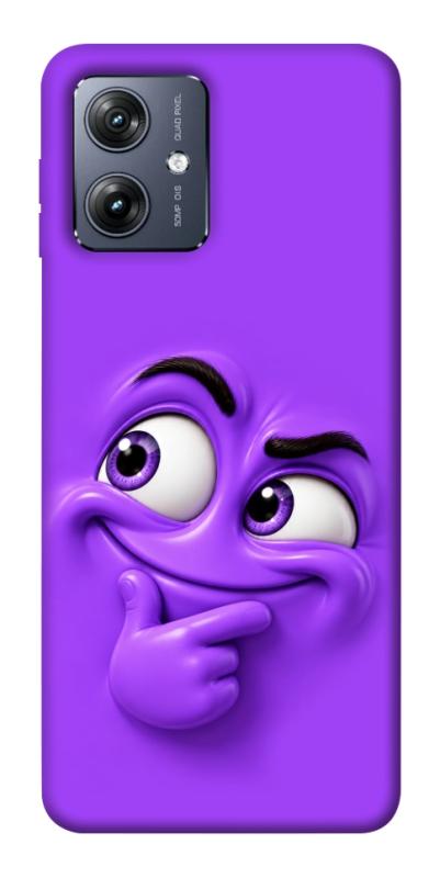 Чехол itsPrint Фіолетовий-хитрун для Motorola Moto G54, детские, купить оптом с доставкой
