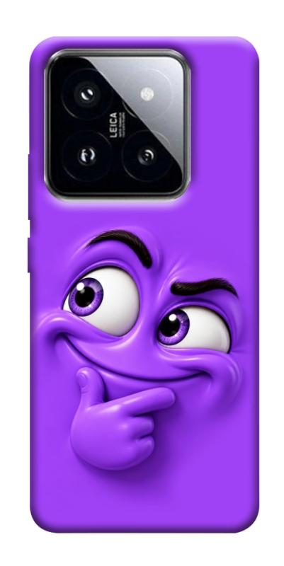 Чехол itsPrint Фіолетовий-хитрун для Xiaomi 14 Pro, детские, купить оптом с доставкой