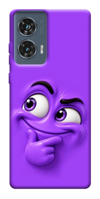 Чехол itsPrint Фіолетовий-хитрун для Motorola Edge 50 Fusion, детские, купить оптом с доставкой