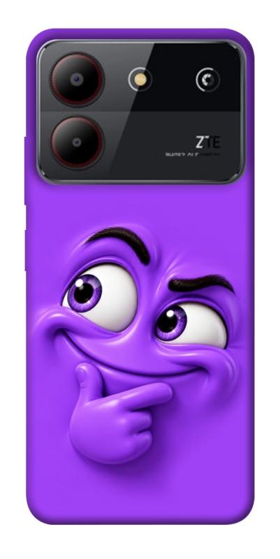 Чехол itsPrint Фіолетовий-хитрун для ZTE Blade A54 4G, детские, купить оптом с доставкой