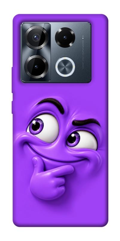 Чехол itsPrint Фіолетовий-хитрун для Infinix Note 40 Pro 4G, детские, купить оптом с доставкой