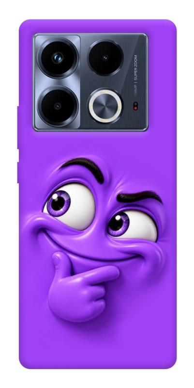 Чехол itsPrint Фіолетовий-хитрун для Infinix Note 40 4G, детские, купить оптом с доставкой