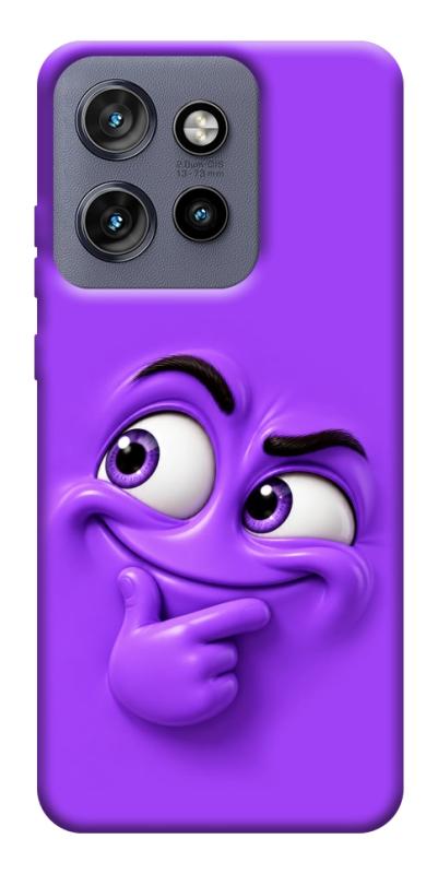 Чехол itsPrint Фіолетовий-хитрун для Motorola Edge 50 Neo, детские, купить оптом с доставкой