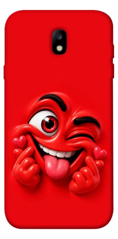 Чехол itsPrint Червоний-сердцеїд для Samsung J730 Galaxy J7 (2017), детские, купить оптом с доставкой