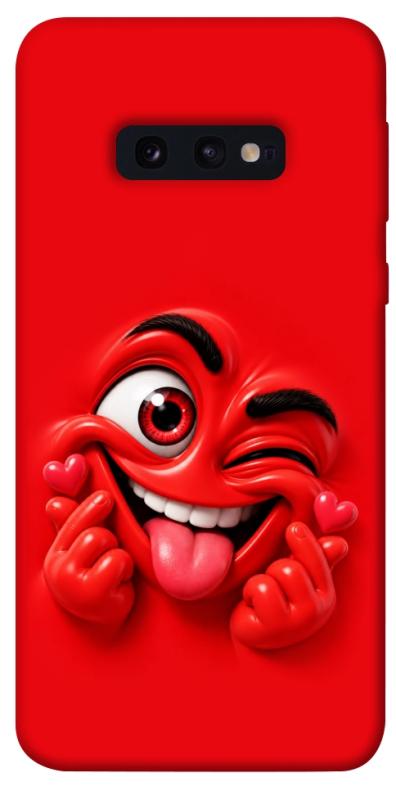 Чехол itsPrint Червоний-сердцеїд для Samsung Galaxy S10e, детские, купить оптом с доставкой