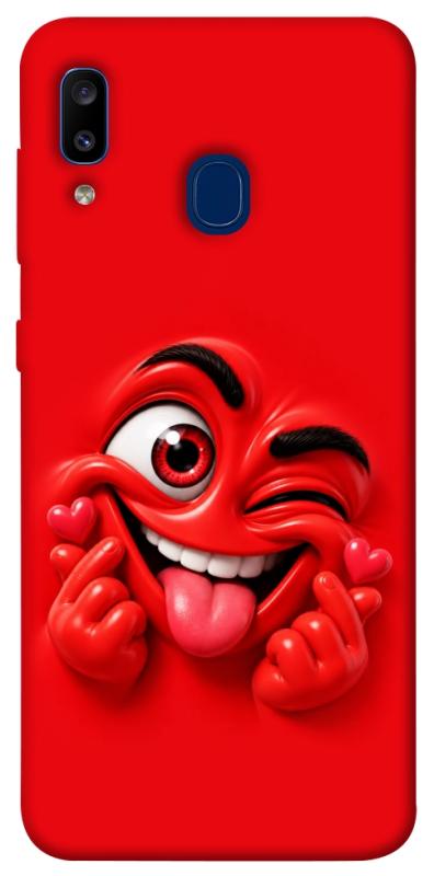 Чехол itsPrint Червоний-сердцеїд для Samsung Galaxy A20 / A30, детские, купить оптом с доставкой
