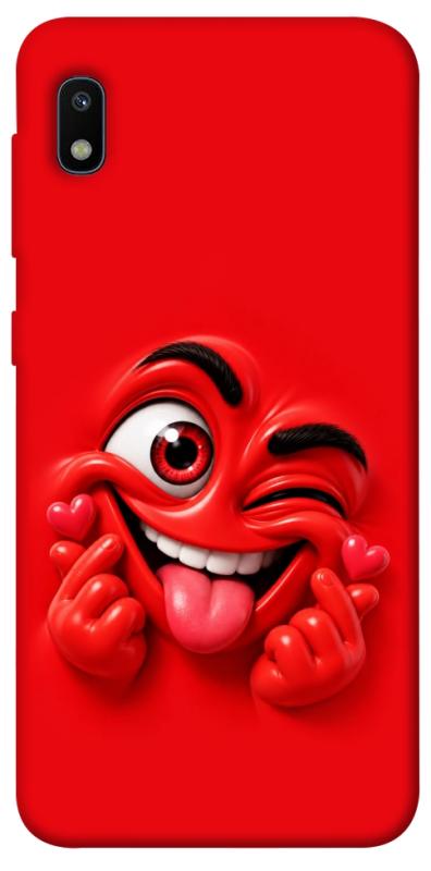 Чехол itsPrint Червоний-сердцеїд для Samsung Galaxy A10 (A105F), детские, купить оптом с доставкой